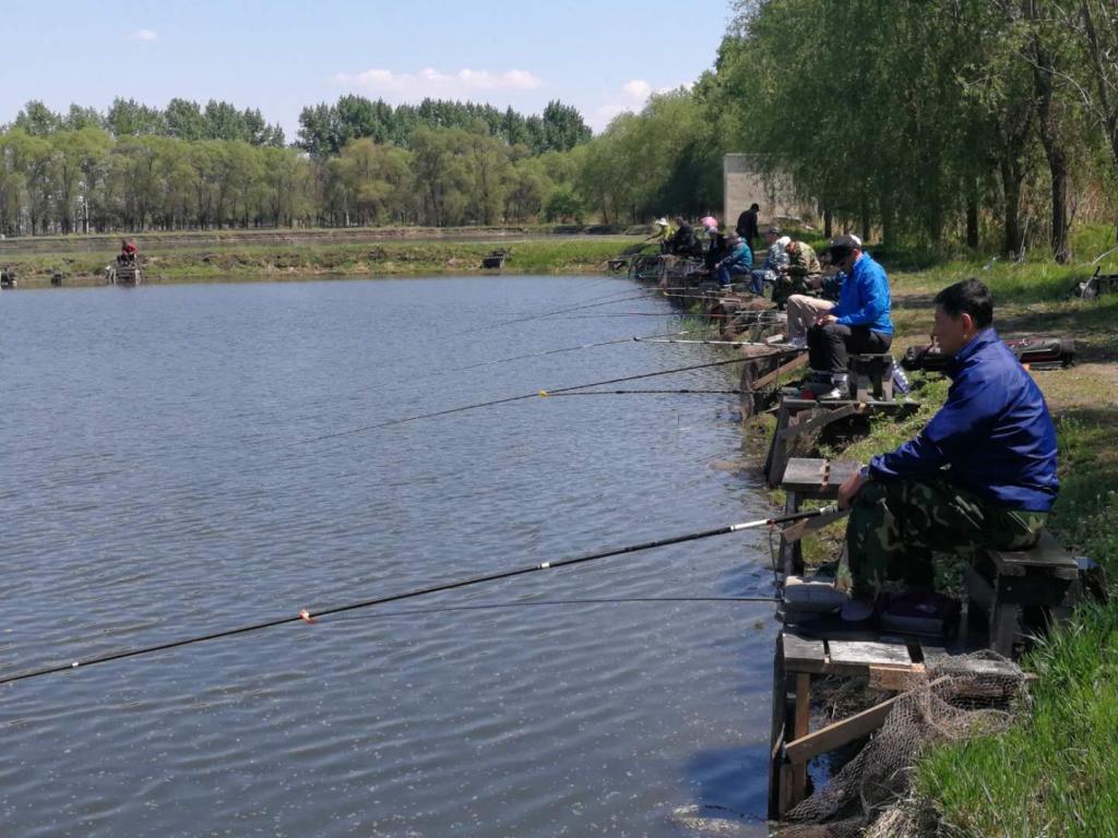 钓鱼活动现场